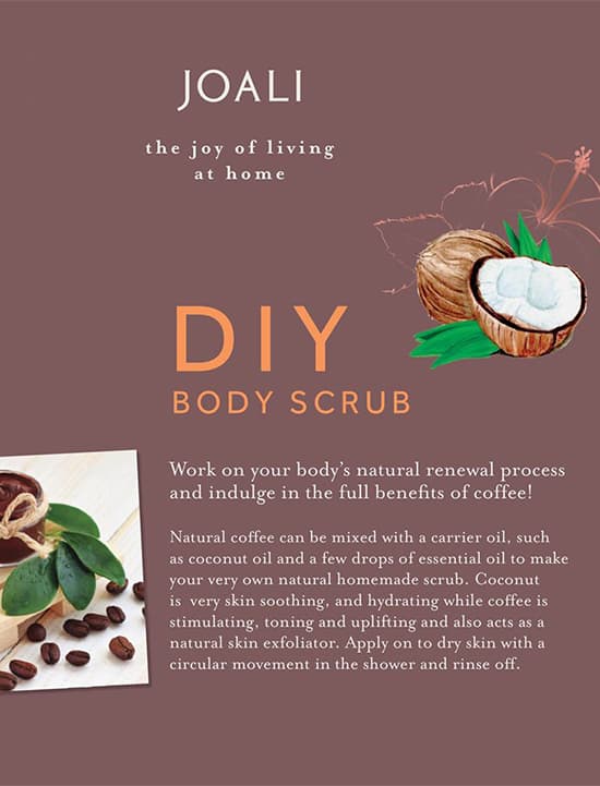 Joy of living at home - DIY body scrub